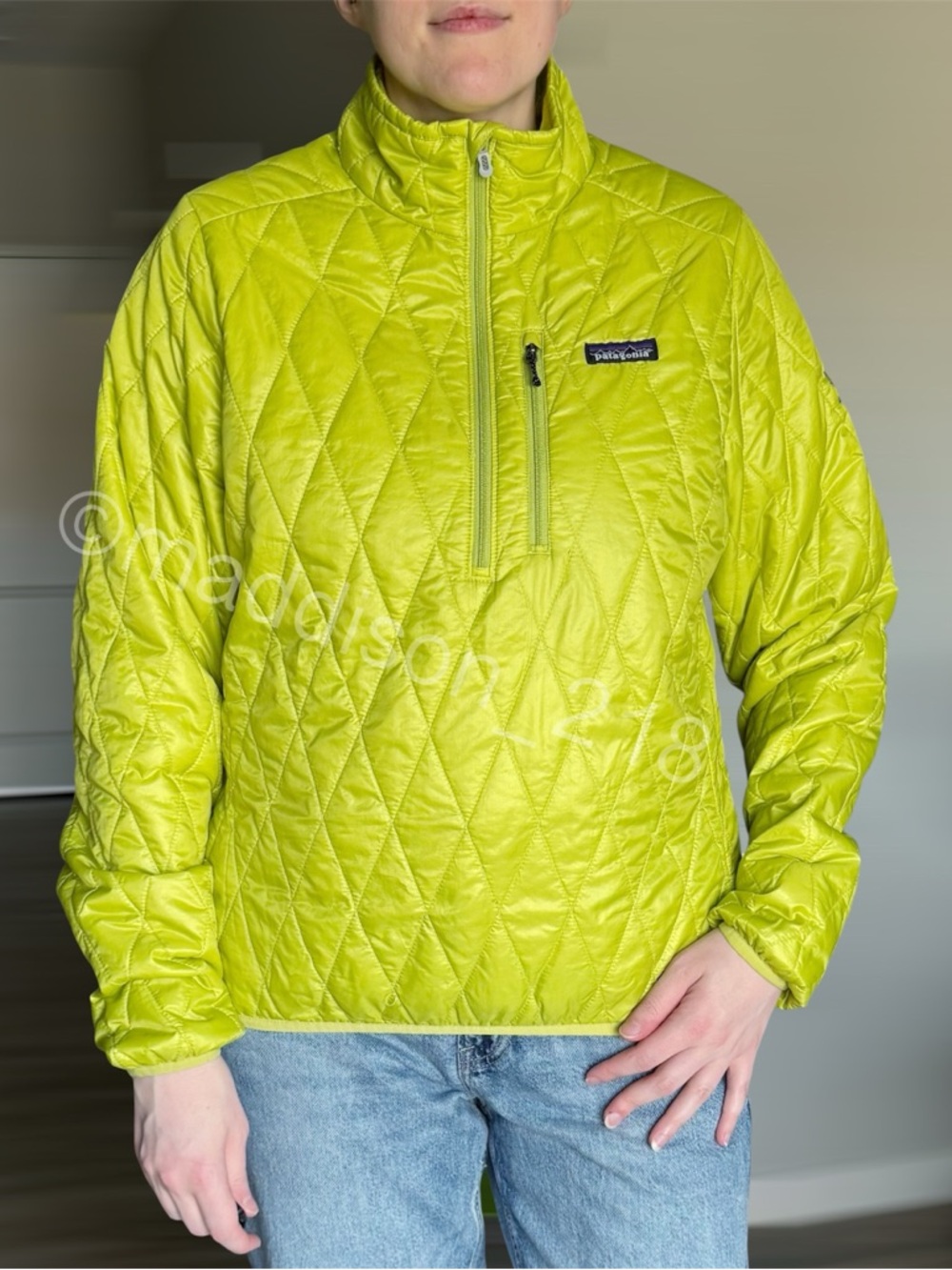 Patagonia Nano Puff Pullover Large Green Oasis Jacket L